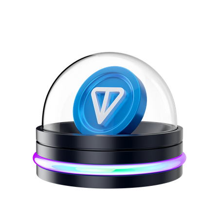 Ton Coin Hologram  3D Icon