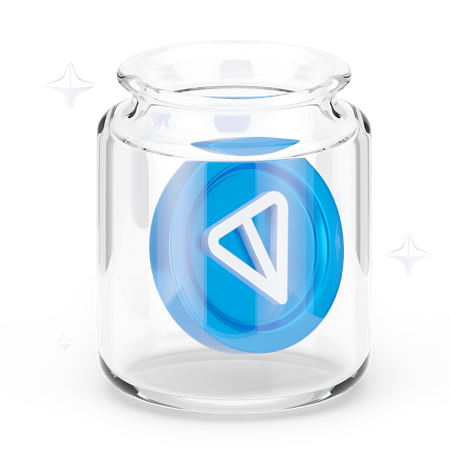 Ton Coin Jar  3D Icon