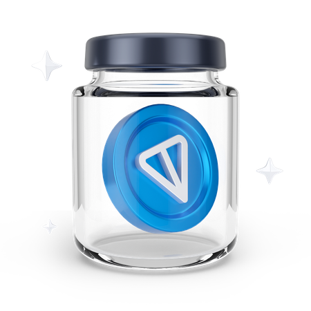 Ton Coin Jar  3D Icon