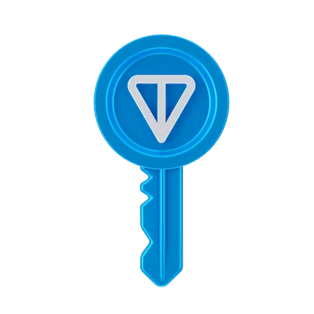 Ton Coin Key  3D Icon