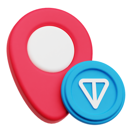 トンコインの場所  3D Icon