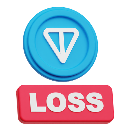 トンコイン損失  3D Icon