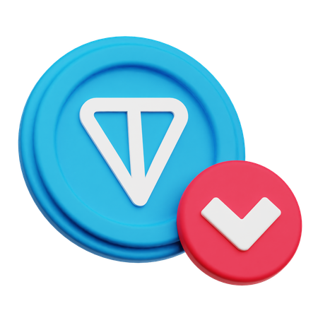 トンコイン損失  3D Icon
