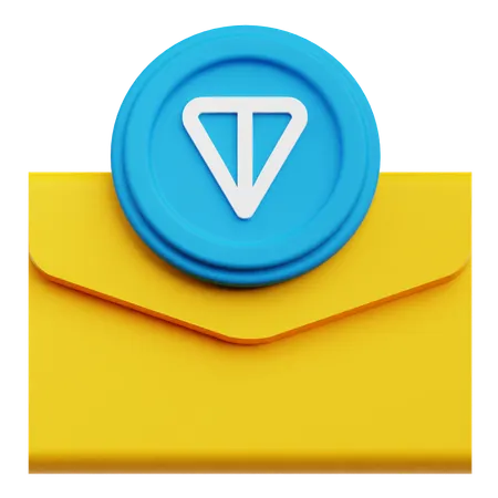 Ton Coin Mail  3D Icon