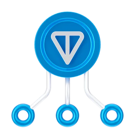 Ton Coin Network  3D Icon