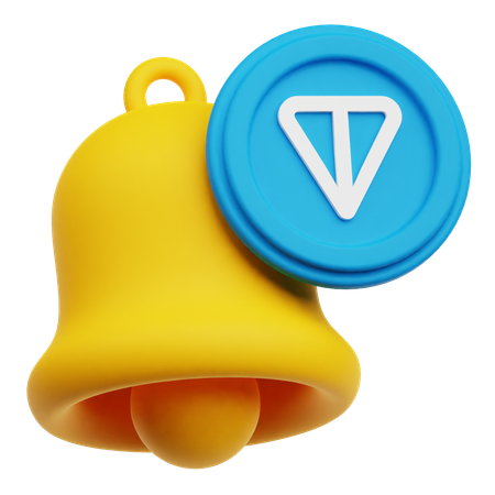 トンコイン通知  3D Icon