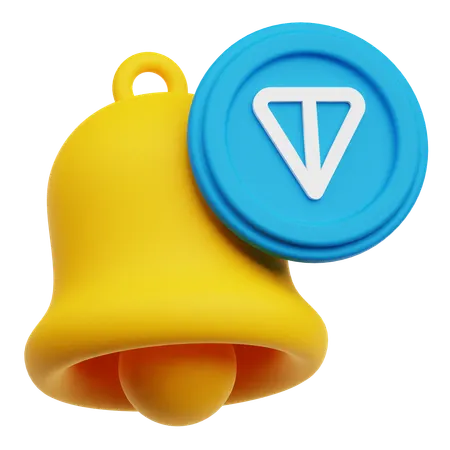トンコイン通知  3D Icon