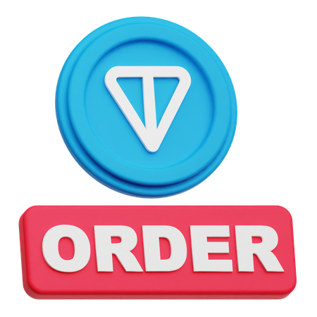 トンコイン注文  3D Icon