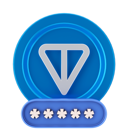 トンコインパスワード  3D Icon