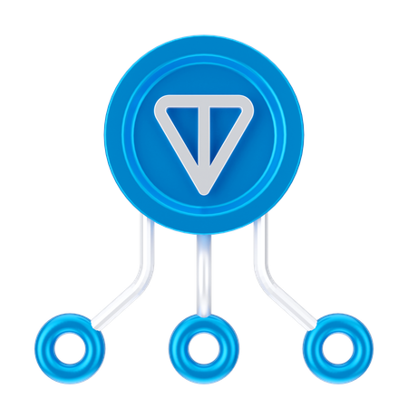 Rede de moedas de toneladas  3D Icon