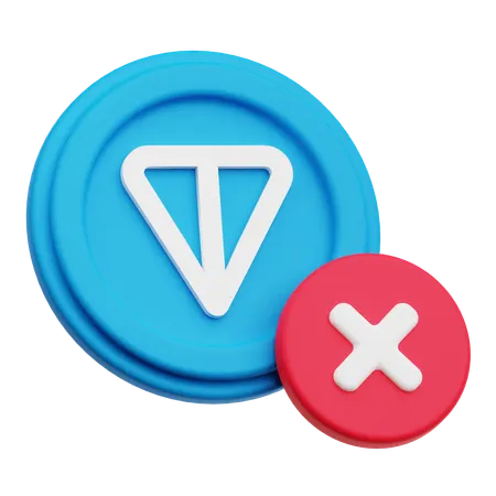 トンコイン削除  3D Icon
