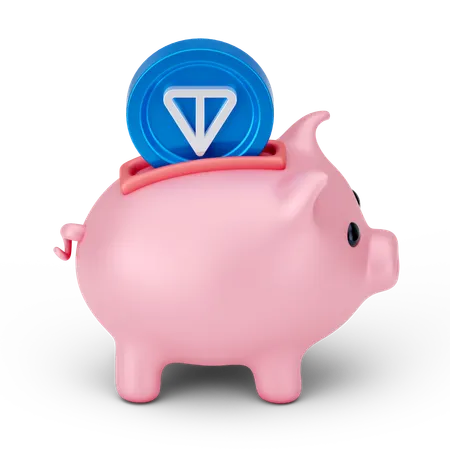 Ton Coin Savings  3D Icon