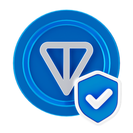 Ton Coin Security  3D Icon