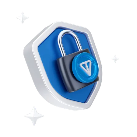 Ton Coin Security  3D Icon