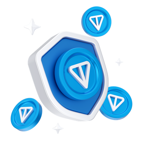 Ton Coin Security  3D Icon