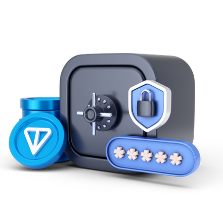 Ton Coin Security  3D Icon