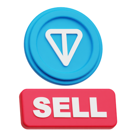 トンコイン売り  3D Icon