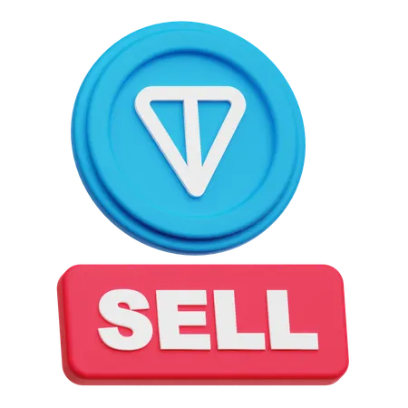 トンコイン売り  3D Icon