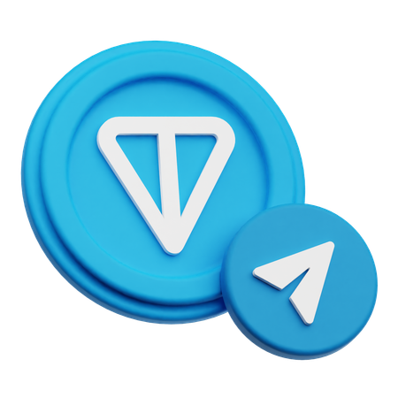 トンコイン送信  3D Icon