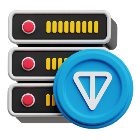 トンコインサーバー  3D Icon