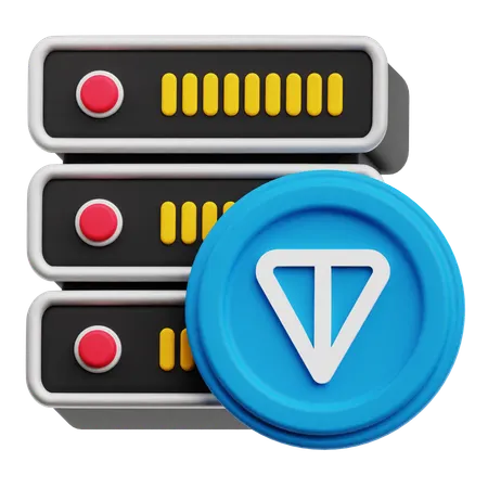 トンコインサーバー  3D Icon