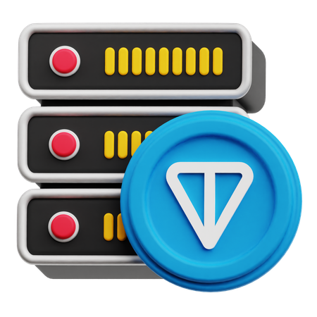 Servidor de moedas ton  3D Icon