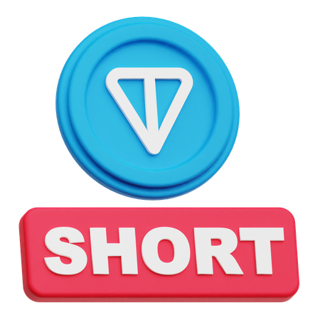 トンコインショート  3D Icon