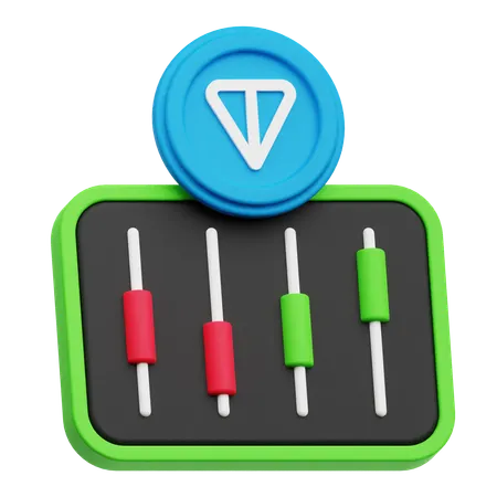 トンコイン取引  3D Icon