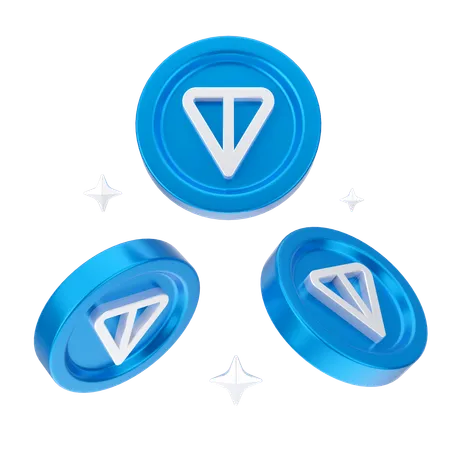 Ton Coins  3D Icon