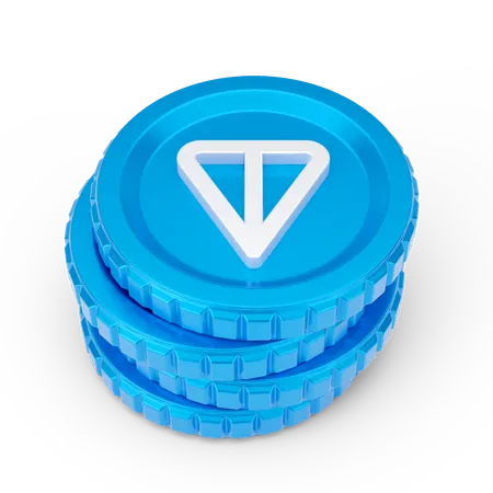 Ton Coins  3D Icon