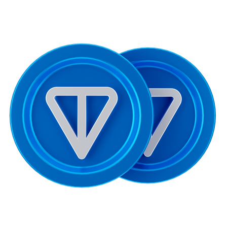 Ton Coins  3D Icon