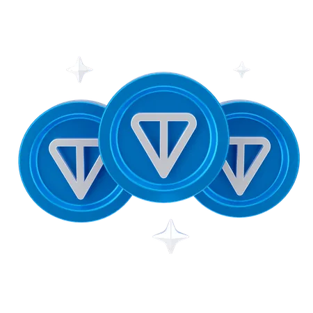 Ton Coins  3D Icon