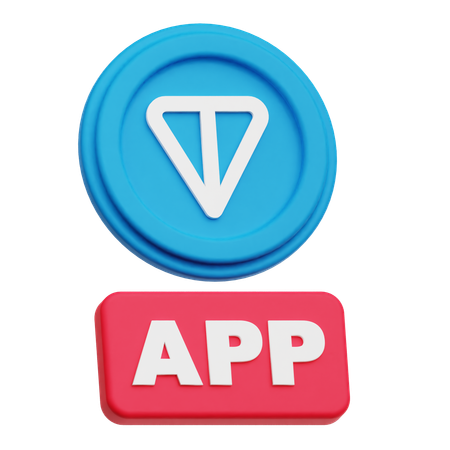 Toncoin App  3D Icon