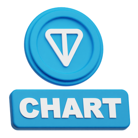 Toncoin  chart  3D Icon