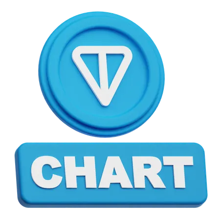 Toncoin  chart  3D Icon