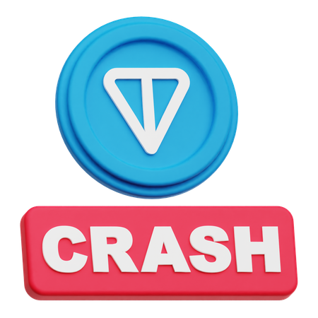 Toncoin Crash  3D Icon