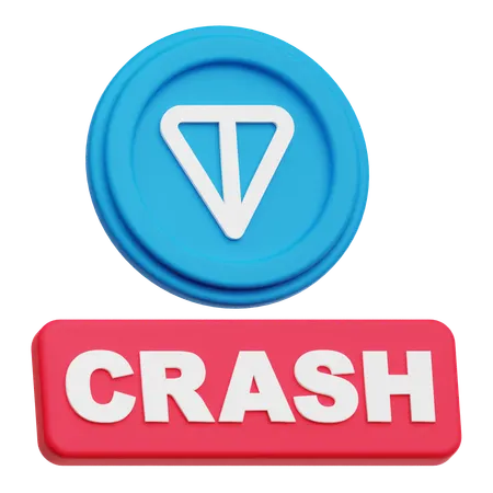 Toncoin Crash  3D Icon