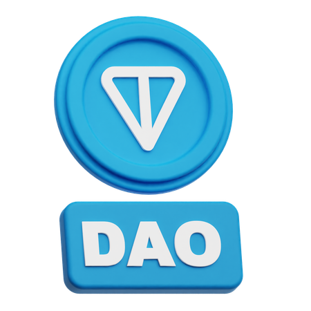 Toncoin Dao  3D Icon