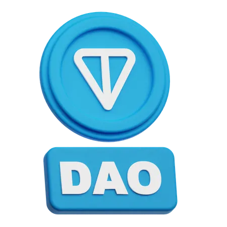 Toncoin Dao  3D Icon