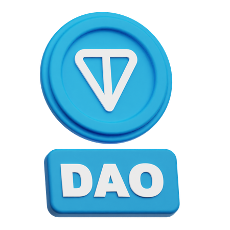 Toncoin dao  3D Icon