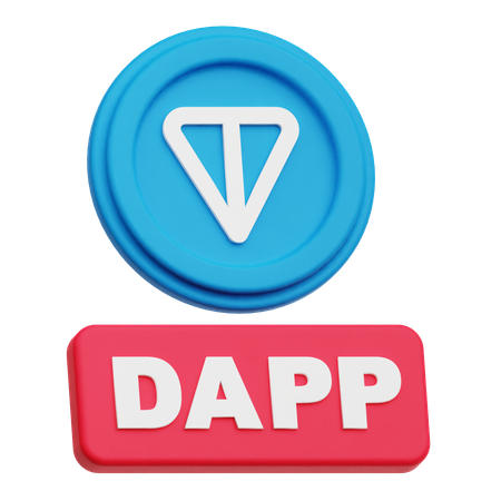 Toncoin Dapp  3D Icon