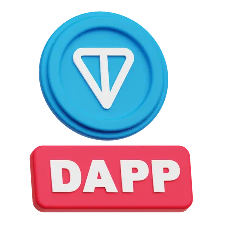 Toncoin Dapp  3D Icon