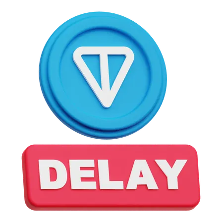 Toncoin  delay  3D Icon