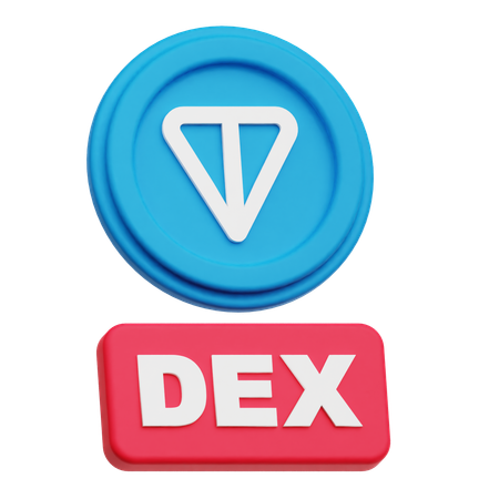 Toncoin Dex  3D Icon