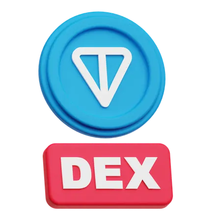 Toncoin Dex  3D Icon