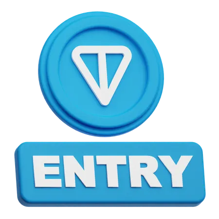 Toncoin  entry  3D Icon