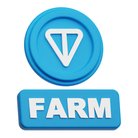 Toncoin  farm  3D Icon