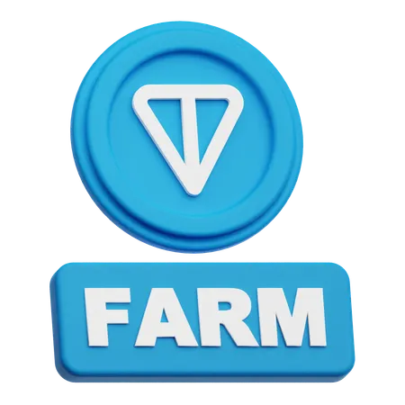 Toncoin  farm  3D Icon
