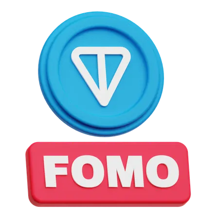 Toncoin Fomo  3D Icon