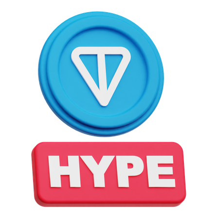 Toncoin Hype  3D Icon